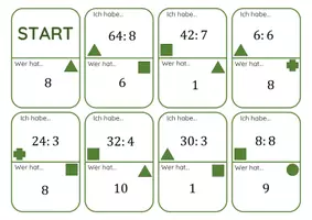 Vorschau - Spiele - Ich habe wer hat zur Division im kleinen 1x1 - Deckblatt