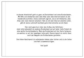 Vorschau - Arbeitsblätter - Steckbrief-Heftchen zu den 16 Bundesländern Deutschlands - Seite 3