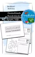 Vorschau - Arbeitsblätter - Steckbrief-Heftchen zu den 16 Bundesländern Deutschlands - Deckblatt
