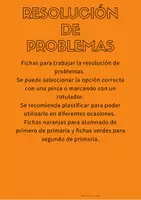 Vista previa - Refuerzo / NEE / Materiales de apoyo - Resolución de problemas 1º y 2º primaria - Portada