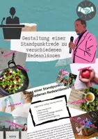 Vorschau - Arbeitsblätter - Standpunktrede zu verschiedenen Themen gestalten - Deckblatt