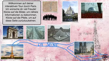 Vorschau - Arbeitsblätter - interaktive Städtetour Paris und Arbeitsblatt - Seite 3