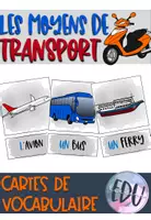 Vorschau - Spiele - Tafelkärtchen FRZ - Les moyens de transport - Deckblatt