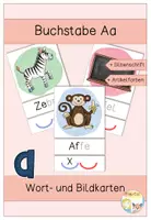 Vorschau - Bildkarten - Materialpaket - Vokale - Bild- und Wortkarten - Seite 1