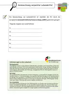 Vorschau - Arbeitsblätter - Materialpaket: Kennzeichnung von Lebensmitteln - Seite 1