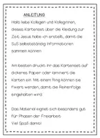 Vorschau - Arbeitsblätter - Kleidung zur Zeit Jesu Informationskarten - Seite 1