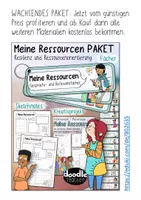 Vorschau - Arbeitsblätter - Meine Ressourcen, Notfallplan & Resilienz in Sketchnotes - Seite 2