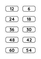 Vorschau - Bildkarten - Kärtchen zum Üben der 6er-Reihe für die 2. und 3. Klasse - Seite 3