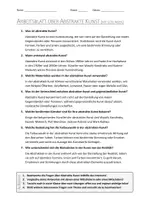 Vorschau - Arbeitsblätter - AB mit Fragen zum Thema "Abstrakte Kunst" + Lösungsblatt + Mindmap + Infografik - Seite 3