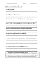 Vorschau - Arbeitsblätter - AB mit Fragen zum Thema "Acker" + Lösungsblatt + Infografik - Deckblatt