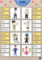 Vorschau - Fördermaterial/Inklusion - JOBS Clip Cards | Klammerkarten | Vocabulary - Seite 2
