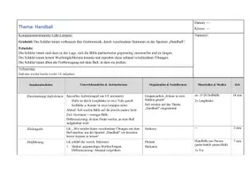 Vorschau - Stundenentwürfe - Unterrichtsstunde Handballstationen - Seite 2