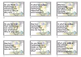 Vorschau - Interaktives Material - Is Science and Technology transforming Life? - Stop and Swap cards - Seite 1