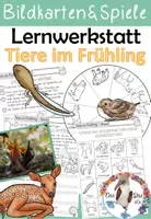 Vorschau - Unterrichtsreihen - Komplettpaket Tiere im Frühling / Jungtiere - mit Lernwerkstatt, Spielen, Kunstprojekt - Seite 1
