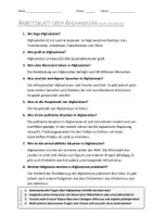 Vorschau - Arbeitsblätter - AB mit Fragen zum Thema "Afghanistan" + Lösungsblatt + Infografik - Seite 2