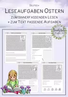 Vorschau - Arbeitsblätter - Leseaufgaben zum sinnerfassenden Lesen - wachsendes Materialpaket - Seite 1