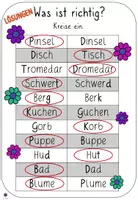 Vorschau - Arbeitsblätter - Was ist richtig? Wie schreibt man diese Wörter? - Seite 2