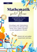 Vorschau - Stundenentwürfe - Mathe-Uhr-Uhrzeiten errechnen- + Textaufgaben -Timothy T. - Deckblatt