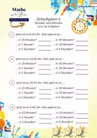 Vorschau - Stundenentwürfe - Mathe-Uhr-Uhrzeiten errechnen- + Textaufgaben -Timothy T. - Seite 3