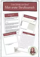 Vorschau - Stundenentwürfe - WBS - "Mein erster Berufswunsch" (Kl. 5-8) - Deckblatt