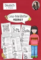 Vorschau - Arbeitsblätter - Lesemalblätter Herbst | Deutsch Klasse 2 - Deckblatt