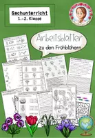 Vorschau - Arbeitsblätter - Frühblüher Grundschule | Arbeitsblätter Sachunterricht Klasse 1-2 - Deckblatt