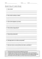 Vorschau - Arbeitsblätter - AB mit Fragen zum Thema "Akne" + Lösungsblatt + Mindmap + Infografik - Deckblatt