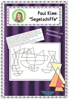 Vorschau - Mal- und Bastelvorlagen - Paul Klee: "Segelschiffe" - Ausmalbild - Deckblatt