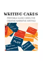Vista previa - Tarjetas / Manipulativos - Writing card prompts - Portada