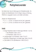 Vorschau - Aufgabenkarten - Einmaleins üben: Multiplikationsräder Ozean - Seite 1