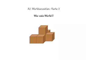 Vorschau - Präsentationen/Tafelbilder - Würfelgebäude-Kartei (32 Karten DIN A6 + Digitalversion zum Präsentieren) - Deckblatt