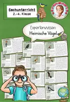 Vorschau - Stationenlernen - Heimische Vögel Wissenskartei | Sachunterricht Klasse 2-4 - Deckblatt
