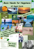 Vorschau - Bildkarten - Getting to know each other - my personal values - signal cards ! - Deckblatt