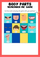 Vista previa - Juegos / Gamificación - Body Parts 'Remember Me' Game | Vocabulary - página 2