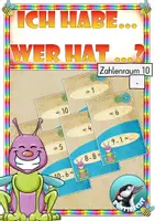 Vorschau - Unterrichtsreihen - Rechenspiel: Ich habe .... - Wer hat ...? - Subtraktionen im Zahlenraum 10 - Deckblatt