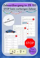 Vorschau - Arbeitsblätter - Subtraktion mit Zehnerübergang (ZR 100): STOP beim vorherigen Zehner - Alles für die Einführung - Deckblatt
