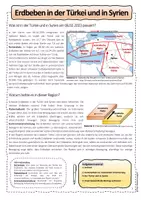 Vorschau - Arbeitsblätter - Erdbeben Türkei und Syrien, differenzierte Arbeitsblätter #ErdbebenTürkeiSyrien - Seite 1