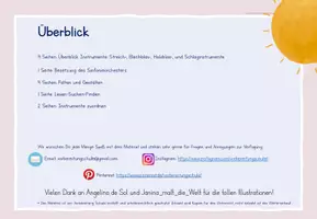 Vorschau - Arbeitsblätter - Musikunterricht: Instrumente im Orchester - Seite 1