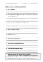 Vorschau - Arbeitsblätter - AB mit Fragen zum Thema "Albinismus" + Lösungsblatt + Infografik - Deckblatt