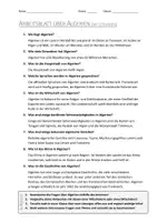 Vorschau - Arbeitsblätter - AB mit Fragen zum Thema "Algerien" + Lösungsblatt - Seite 1