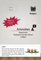 Vorschau - Arbeitsblätter - Fastenzeit mit allen Sinnen erleben - Deckblatt