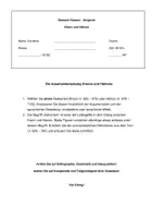 Vorschau - Klassenarbeiten - Klausur Antigone - Kreon und Hämon (mit EH) - Deckblatt