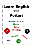 Vorschau - Poster - Englisch: Lernposter - Zahlen, Farben, Monate, Wochentage - Deckblatt