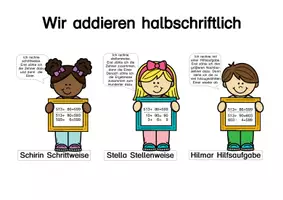 Vorschau - Arbeitsblätter - Halbschriftliches Addieren ZR 1000 - Seite 1