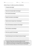 Vorschau - Arbeitsblätter - AB mit Fragen zum Thema "Altai-Gebirge" + Lösungsblatt - Deckblatt