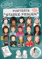 Vorschau - Unterrichtsreihen - Cliparts-Set "Starke Frauen" / berühmte Frauen Weltfrauentag Teil 1 - Deckblatt