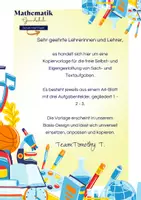 Vorschau - Arbeitsblätter - Mathe - Übungen - Sach / Textaufgaben - leere Kopiervorlage - Seite 1