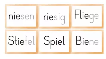 Vorschau - Stationenlernen - Lese - Legespiel zu den Lauten ei / ie - Seite 3