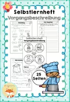 Vorschau - Arbeitsblätter - Selbstlernheft - Vorgangsbeschreibung (Rezepte) - Deckblatt