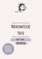 Vorschau - Spiele - Mathematische Pause: Stadt - Land - Operator - Deckblatt